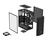 NATEC Fury Shobo SH4 RGB Midi Tower z oknem Czarna NFO-2153 - 1226052 - zdjęcie 12